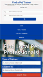 Mobile Screenshot of findapettrainer.com